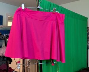 SHEIN Bright Pink Skater Skirt